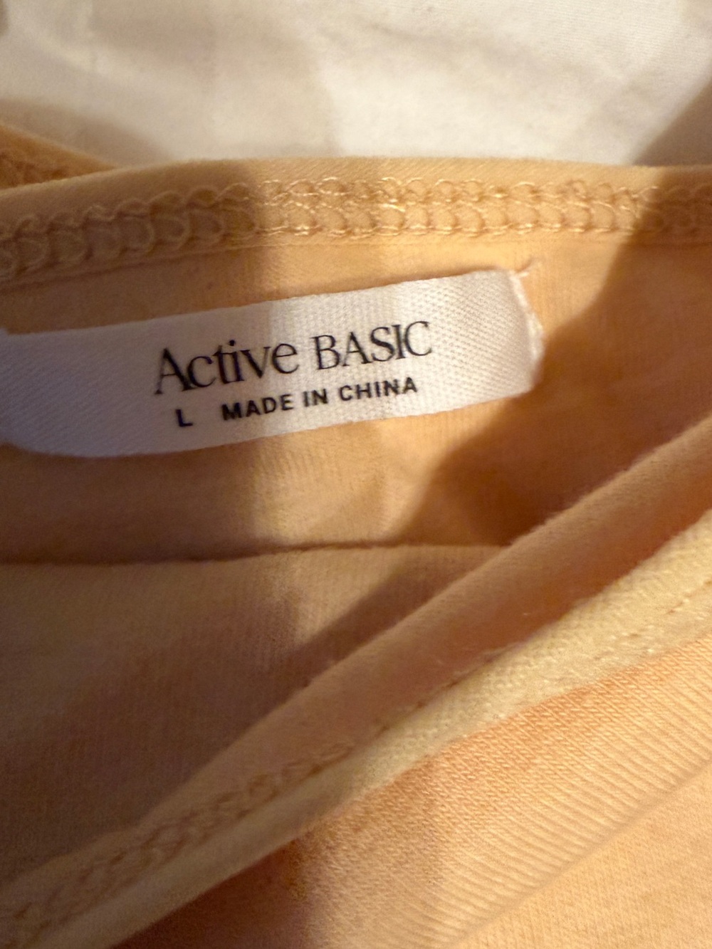Active Basic White & Peach Spaghetti Strap Bandeaus - Picture 2 of 3